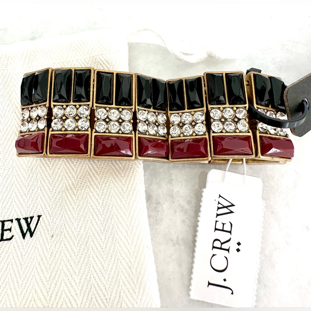 New! J.Crew rhinestone jeweled stretchy bracelet
